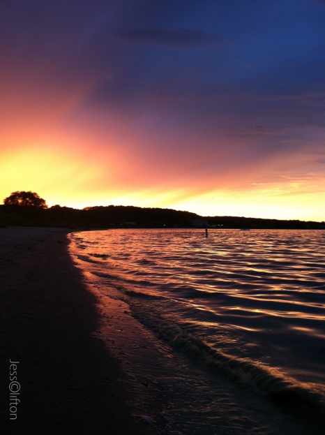 West Bay Sunset Lake Michigan